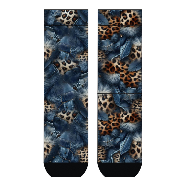 Cool 7 Print - Vollfrottee - Baumwollsocken - Runddruck Motiv: C5561